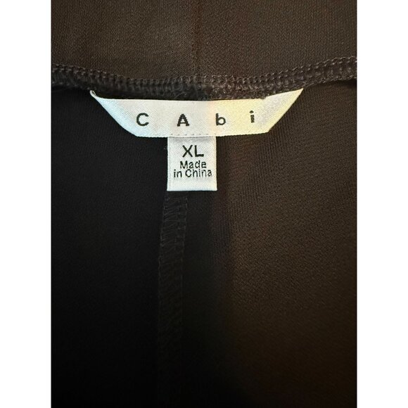 Cabi Women's Black Pull On Wide Leg Stretchy Pants XL Elastic Waist Dressy - Picture 3 of 8
